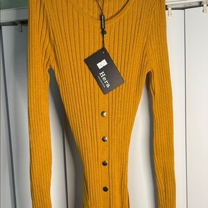 Hera Collection Mustard Long Sleeve Dress